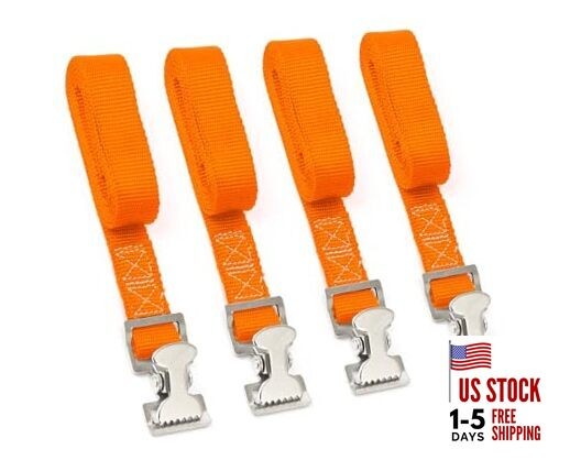 1in x 4ft Utility Lashing Strap – Made in USA – 150 1 inch 1in 4-Pack, Orange