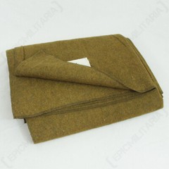 WW2 Reproduction US Army Mustard Brown Wool Blanket Bushcraft Camping Emergency