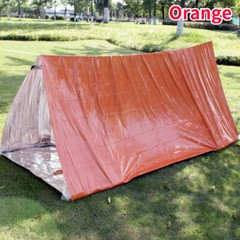 2 Person Emergency Life Tent Survival Camping Shelter Tube Tent Blanket Rope