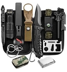 Coogeo Survival Kits 15 In 1 – Great Gifts for Men Dad Husband Camouflage, New