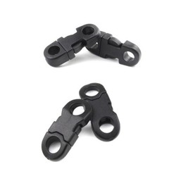 30/50X Buckles Black For Paracord Bracelets Plastic Safety Clasp Side Release