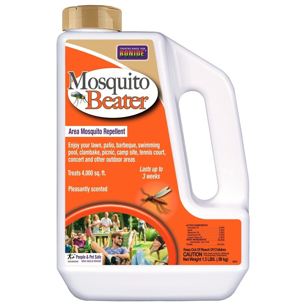 Bonide 5612 1.3 lb All Natural Mosquito Beater Repellent Granules – Pack of 1