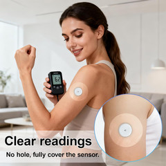 55 Pack Freestyle Sensor Covers for Libre 2/3/Plus, Waterproof Adhesive Patches,