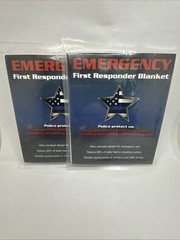 Emergency First Responders Blankets Police Protect Us. Ultra-Compact Design Set
