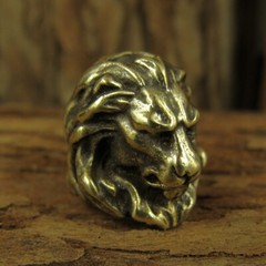 Brass “Skull” knife Lanyard Bead Paracord beads crafted for EDC gear XLH029