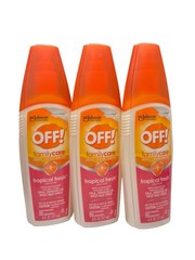 (3) OFF! Family Care Insect Repellent III Tropical Fresh Light Scent 6oz