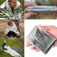 Emergent Blanket Mylar Thermal Outdoor Survive First Aid Kit Rescue Space Foil C