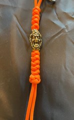 Paracord Keychain or knife lanyard. Bag, backpack, zipper pull. Glow-in-the-Dark
