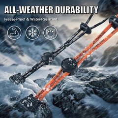 Walking Stick Holder Universal Backpack Bungee Cord & Climbing Stick Straps – He