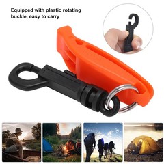 Emergency Whistle Dual Frequency Multifunctional Orange Safety Warning Whistle