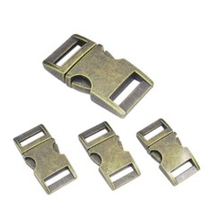 10 Pack Metal 5/8″(15mm) Side Release Buckle for Paracord Bracelets Pets Coll…