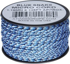 Micro Cord 125ft Polyester/Nylon, Strength 100 lbs, High Tech Braided USA Made