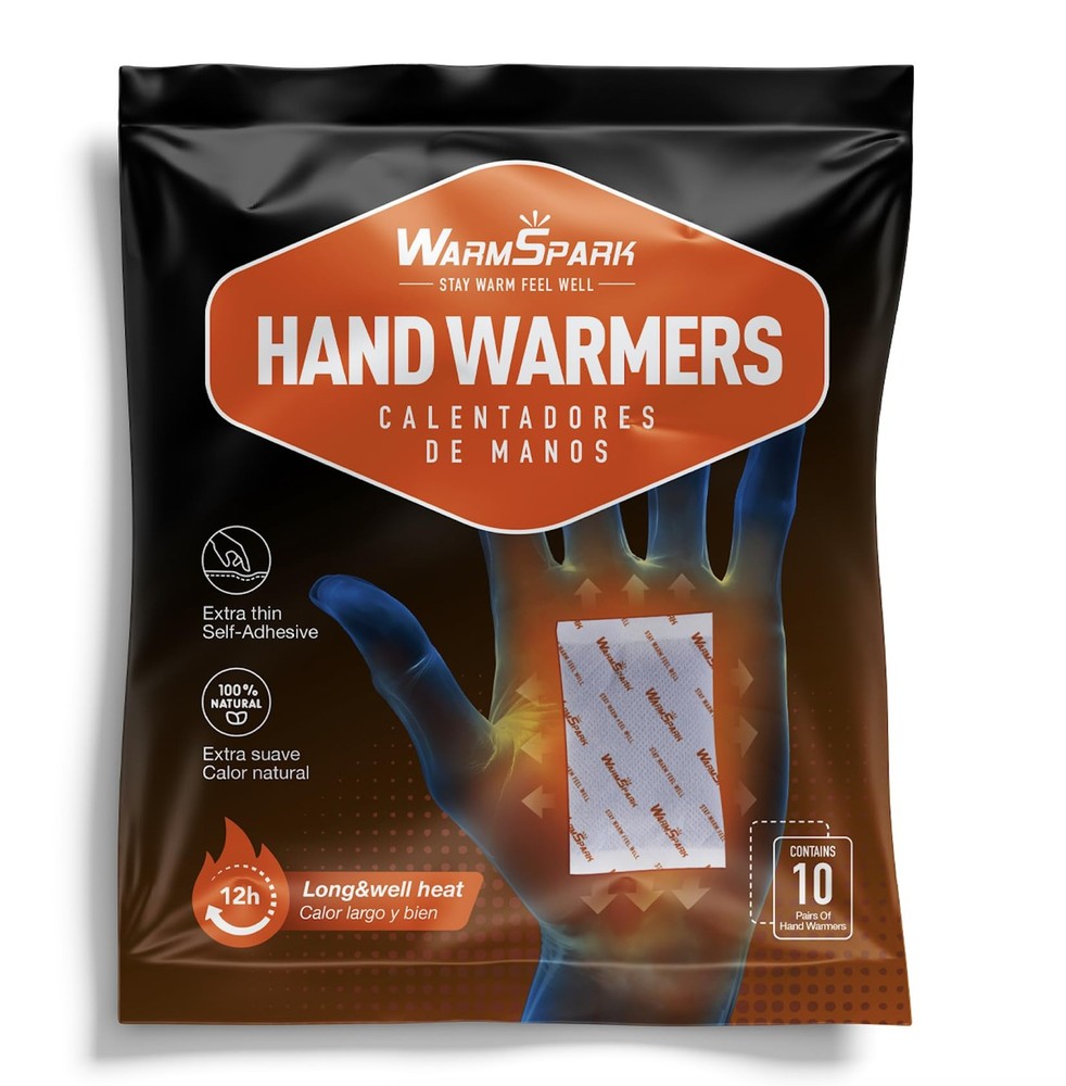 Hot Hand Warmers – 20 Count – Disposable 10 Pairs, 10 Pairs