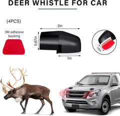 8 PCS Deer Whistles for Car, Automotive Deer Warning Whistle Devices, Animal War