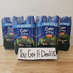 8x Cutter Backwoods Mosquito Repellent 6oz 25 Percent DEET 4 Packs Of 2 Cans