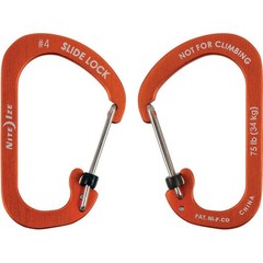 Nite Ize Carabiner SlideLock No4 Orange CSLA4-19-R6