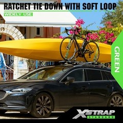 1in x 14ft Ratchet Straps with Ergonomic Aluminium Alloy Handle and Coated 4PK