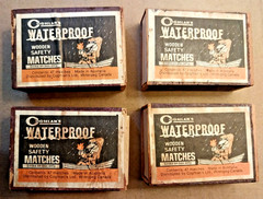 Coghlan’s Waterproof Matches, 4 Boxes (188 pcs), Emergency Safety Fire Starter