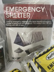 Stealth Angel Red Emergency Survival Bug Out Bag Kit -food , Water,Radio,Shelter