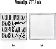 Thank You Coach Gifts, Whistle for Coaches, Whistle Emergency,Wood Box Sign