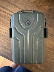 MTM Survivor Dry Box Plastic Storage Case w/ Compass, Water Resistant, Green