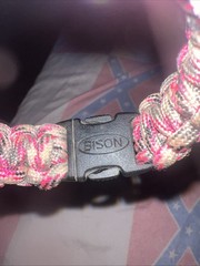 NEW lot of 8 Everbuilt 9 Inch Paracord Bracelet PINK CAMO survival bracelet