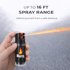 Burn Pepper Spray 4 Pack Police Grade – Maximum Strength Self Defense Keychain