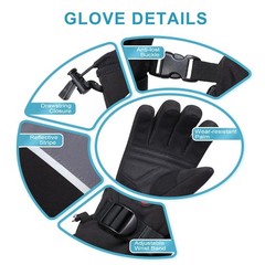 Day Wolf Heated Gloves For Men Women Rechargeable 7.4V Battery Winter Electric