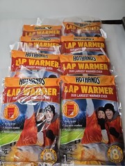 HotHands Lap Warmer, 16″ X 10″- Up to 8 Hour of Lasting Heat – 8 Pack Single Use
