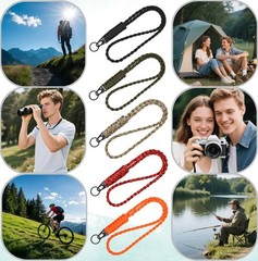 2 Pack Heavy Duty Paracord Lanyard Necklace Paracord Keychain Lanyard for Key…