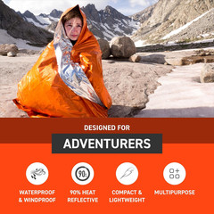 Survive Outdoors Longer 90% Heat Reflective Emergency Blanket – Polyethylene Res
