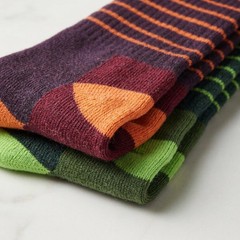 JAMES FIALLO 3 Pairs Unisex Wool Blend Rich Autumn X-Large, Hues