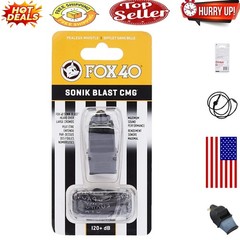 Sonik Blast CMG High-Impact Loud Whistle with Breakaway Lanyard