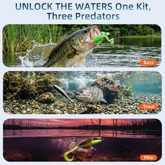 Fishing Lures – Kit Included 193Pcs 193Pcs-Orange, Colourful