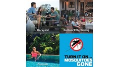 Lot of 2 Thermacell Patio Shield Mosquito Repeller 15 Ft DEET-Free Magenta MRPSP