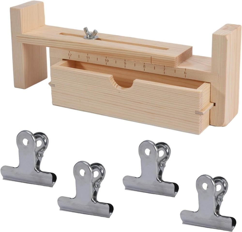Restynic Paracord Jig Bracelet Maker, Wooden Jig Bracelet Maker with 4 Clips – A