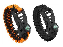 5 in 1 Tactical Survival Bracelet with Paracord Rope For Camping Gear Kit