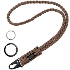 2 Pack Heavy Duty Braided Paracord Lanyard for ID Badges with USA Flag