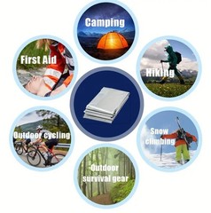 Emergency Thermal Blanket Mylar Camping Hiking Safety Survival Cover Sheet Aid