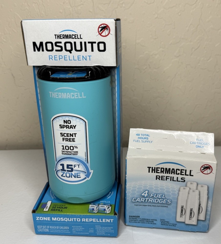 Thermacell Mosquito Repeller and Repellent Refills Up To 48 Hrs, New In Box