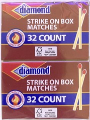 30 Box (32 Count Each) 960 Total Wood Matches Diamond Strike on Box Matches