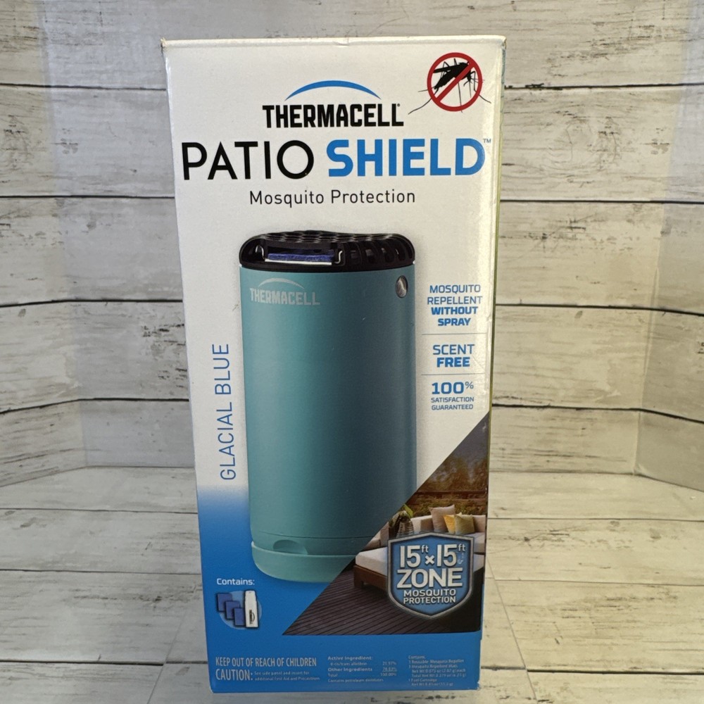 Brand New – THERMACELL Patio Shield Mosquito Protection GLACIAL BLUE -Sealed
