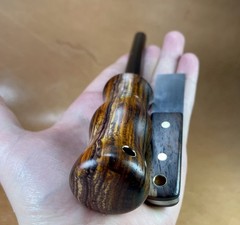 Bushcraft Camping Survival Firesteel Ferro Rod Cocobolo Striker Scraper Set