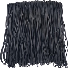 AMUU Rubber Bands Size #117A 200pcs Large for Trash Cans Black