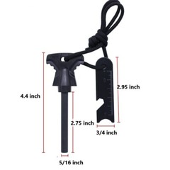Fire Starter Flint Steel Striker Ferro Rod Waterproof Firesteel USA SHIPPER