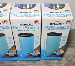 Lot of 3 Thermacell Patio Mosquito Repeller w/ Refill Scent-Free 15 Ft Zone Blue