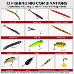 MadBite by KastKing 143pcs Freshwater Fishing Lure Kit, Includes Crankbaits,…