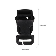 2Pcs Wear Resistant Pom Backpack Buckles Portable Belt Buckles for Hiking
