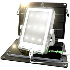 3-in-1 Solar Survival Kit, Emergency Flashlight with 5000mAh USB-C Power Bank