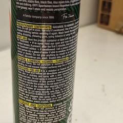 Off! Sportsman Insect Mosquito Repellent Spray Deep Woods Prevents Dengue 6oz
